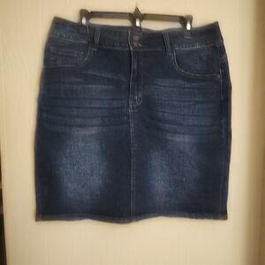 Vintage Violet Classic Dark Blue Women's Pencil Skirt